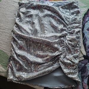 Sparkly mini skirt